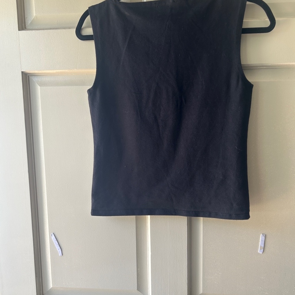 Reformation Black Sleeveless Square Neck Tank - Picture 6 of 6